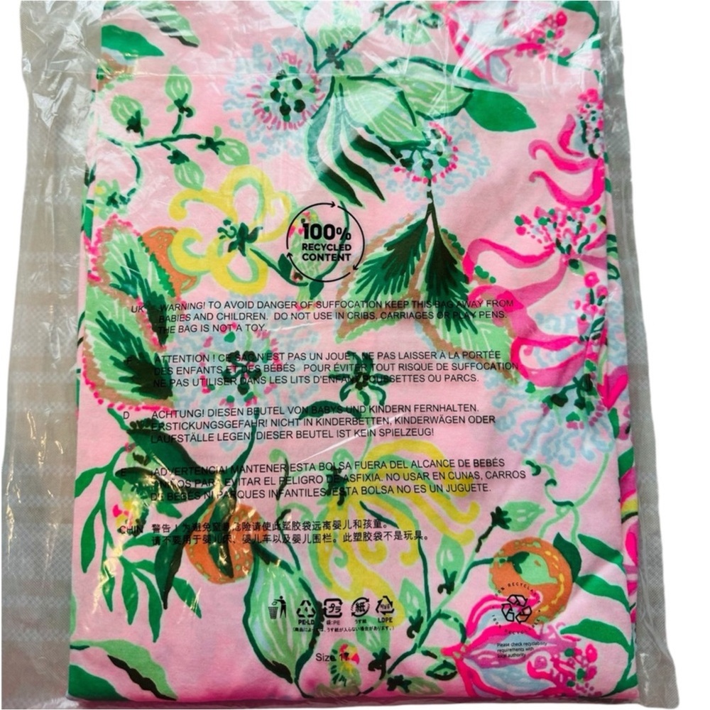 Lilly Pulitzer NWT Lilly Pulitzer Hallie Short Sleeve Dress Floral Size XL - Picture 4 of 12